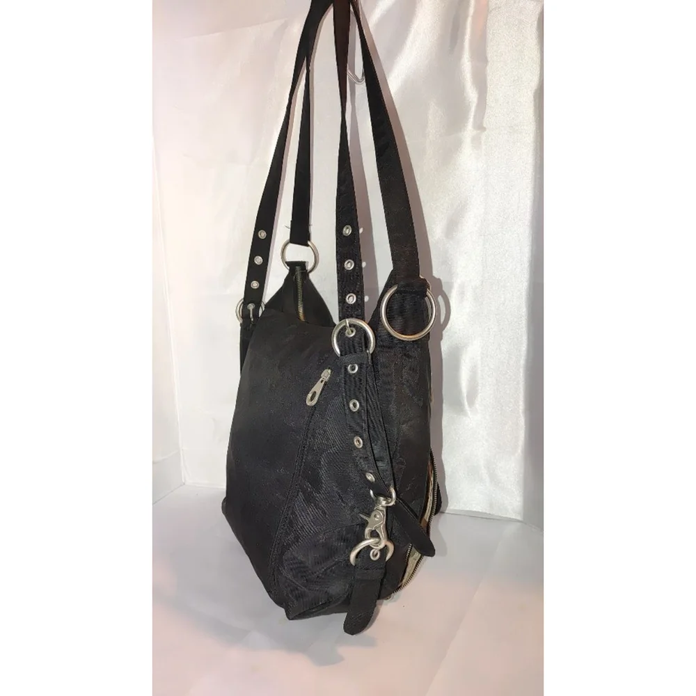 Baggallini Brussels Black Nylon 3-Way Convertible Bag